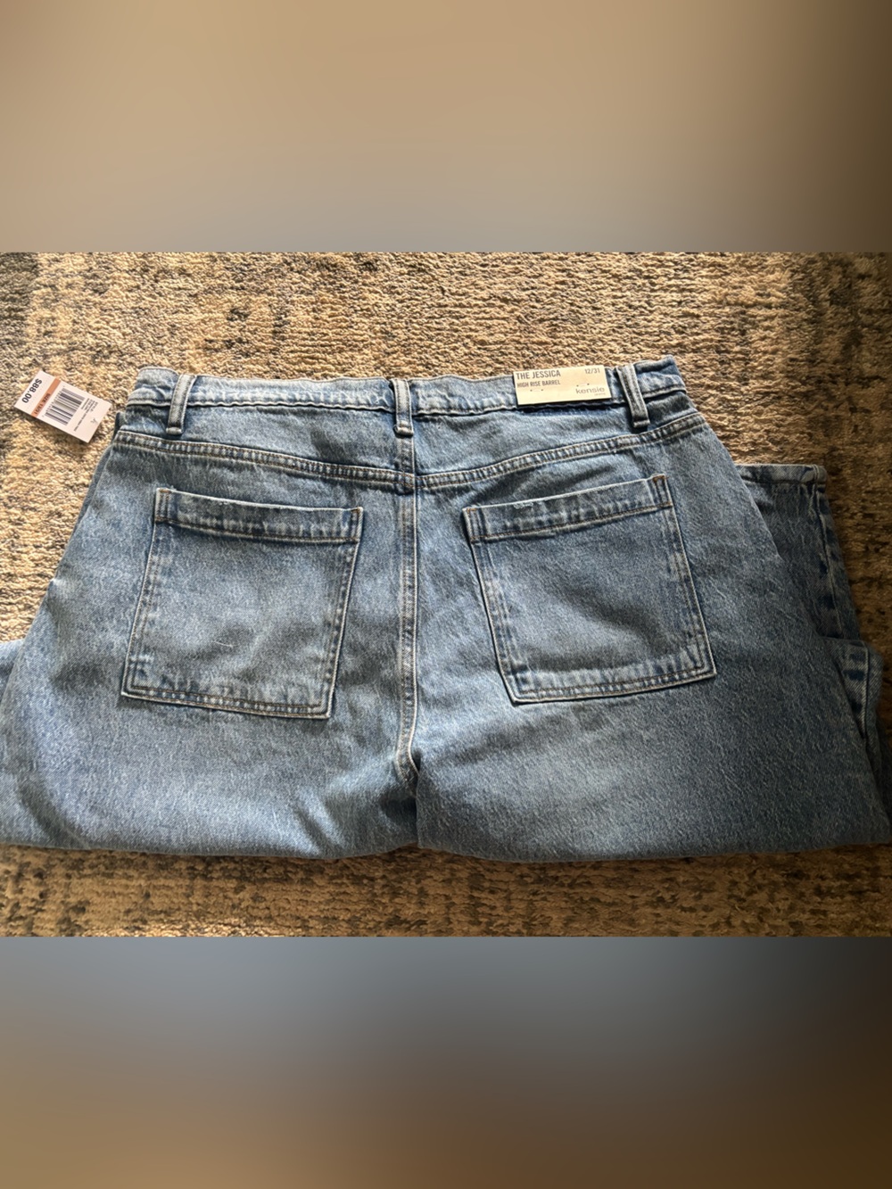 NWT- Kensie High Rise Barrel Jeans - Picture 5 of 5